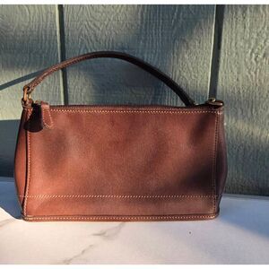 Vintage Coach Bleeker Dark Brown Leather Demi Shoulder Bag. #9311